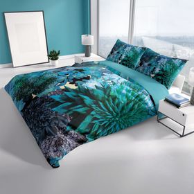 Monohome Deep Akvaryum 3D Renkli Çift Kişilik 200x220 cm Nevresim Takımı