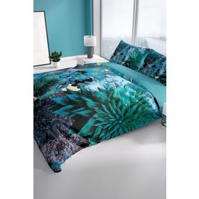 Monohome Deep Akvaryum 3D Renkli Çift Kişilik 200x220 cm Nevresim Takımı