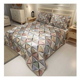 Monohome Deep Triangle Jakar Dokuma Pamuklu 3D Dijital Baskı Pike Takım