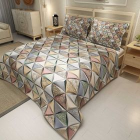 Monohome Deep Triangle Jakar Dokuma Pamuklu 3d Dijital Baskı Pike Takımı