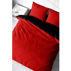 Monohome Deluxe Çift Taraflı Pamuk Ranforce Siyah Beyaz 200x220 cm Çift Kişilik Nevresim Takımı