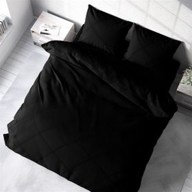 Monohome Deluxe Ranforce Pamuk Siyah Çift Kişilik Nevresim Takımı