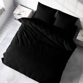 Monohome Deluxe Ranforce Pamuk Siyah Çift Kişilik Nevresim Takımı