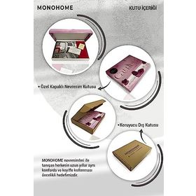 Monohome Deluxe Ranforce Pamuk Siyah Çift Kişilik Nevresim Takımı