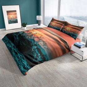 Monohome Deniz 3D Renkli Çift Kişilik 200x220 cm Nevresim Takımı