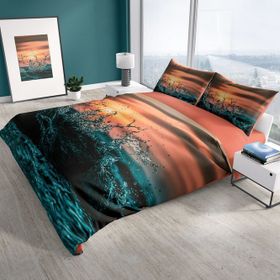 Monohome Deniz 3D Renkli Çift Kişilik 200x220 cm Nevresim Takımı