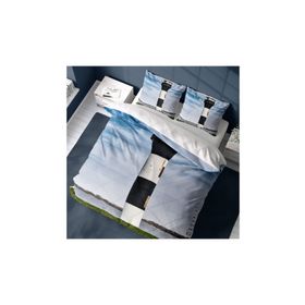 Monohome Deniz Feneri 3D Pamuk Saten Çift Kişilik 200x220 cm Nevresim Takımı