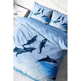 Monohome Dolphin 2 3D Pamuk Saten Çift Kişilik 200x220 cm Nevresim Takımı
