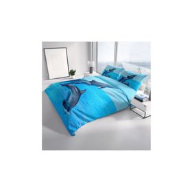 Monohome Dolphin 3 3D Pamuk Saten Çift Kişilik 200x220 cm Nevresim Takımı