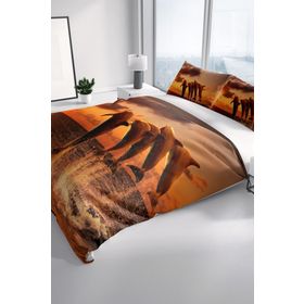 Monohome Dolphin1 3D Renkli Çift Kişilik 200x220 cm Nevresim Takımı