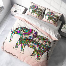 Monohome Elephant 3D Pamuk Saten Çift Kişilik Nevresim Takımı