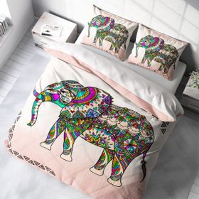 Monohome Elephant 3D Pamuk Saten Çift Kişilik Nevresim Takımı