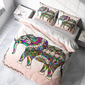 Monohome Elephant 3D Pamuk Saten Çift Kişilik Nevresim Takımı