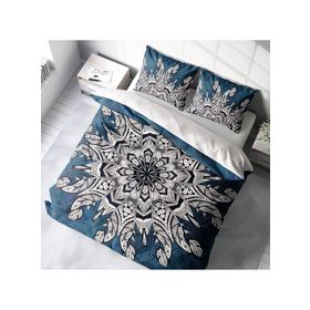 Monohome Ethnic Mandala 3 3d Pamuk Saten Çift Kişilik Nevresim Takımı