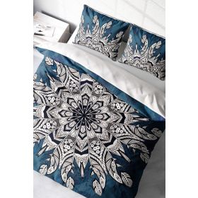 Monohome Ethnic Mandala 3 3d Pamuk Saten Çift Kişilik Nevresim Takımı