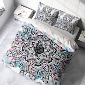 Monohome Ethnic Mandala2 3D Pamuk Saten Çift Kişilik Nevresim Takımı