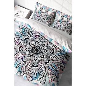 Monohome Ethnic Mandala2 3D Pamuk Saten Çift Kişilik Nevresim Takımı