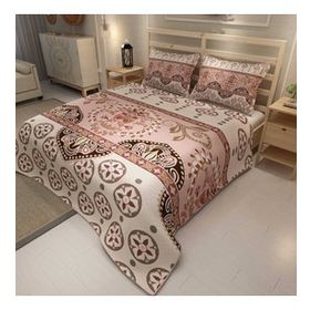 Monohome Ethnic Motif Jakar Dokuma Pamuklu 3d Dijital Baskı Pike Takımı
