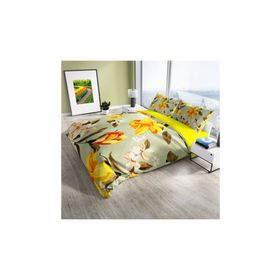 Monohome Excited Flowers Naturel Renkli Çift Kişilik 200x220 cm Nevresim Takımı