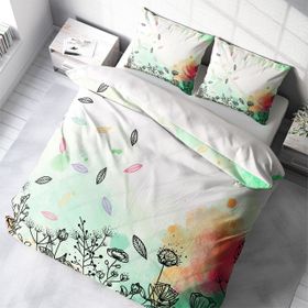 Monohome Fantastic Leaves Naturel Çift Kişilik Nevresim Takımı
