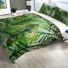 Monohome Feathers 3D Pamuk Saten Çift Kişilik 200x220 cm Nevresim Takımı