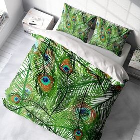 Monohome Feathers 3D Pamuk Saten Çift Kişilik 200x220 cm Nevresim Takımı