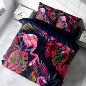 Monohome Flamingo 3D Çift Kişilik Nevresim Takımı