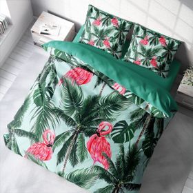 Monohome Flamingo II 3D Pamuk Saten Çift Kişilik 200x220 cm Nevresim Takımı