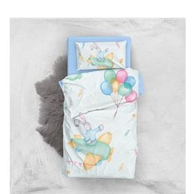 Monohome Flaying Rabbit 3D Pamuk Saten Bebek Nevresim Takımı Seti