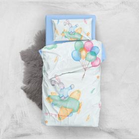 Monohome Flaying Rabbit 3D Pamuk Saten Bebek Nevresim Takımı Seti