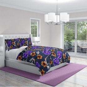 Monohome Floral 3D Pamuk Saten Çift Kişilik 200x220 cm Nevresim Takımı