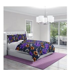 Monohome Floral 3D Pamuk Saten Çift Kişilik 200x220 cm Nevresim Takımı