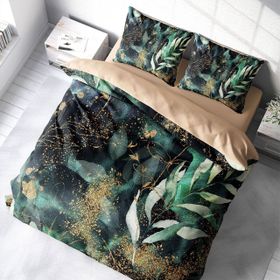 Monohome Floral Watercolor 3D Pamuk Saten Çift Kişilik Nevresim Takımı