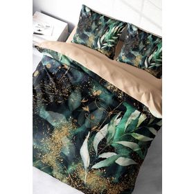 Monohome Floral Watercolor 3D Pamuk Saten Çift Kişilik Nevresim Takımı