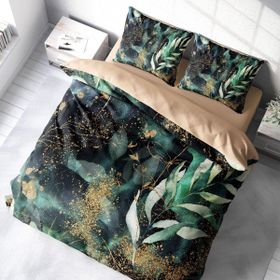 Monohome Floral Watercolor 3D Pamuk Saten Çift Kişilik Nevresim Takımı