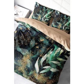 Monohome Floral Watercolor 3D Pamuk Saten Çift Kişilik Nevresim Takımı