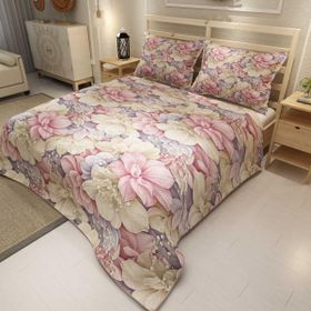 Monohome Flowers Coverlet Jakar Dokuma Pamuklu 3d Dijital Baskı Pike Takımı
