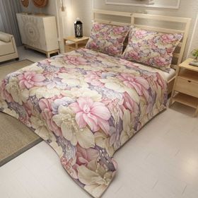 Monohome Flowers Coverlet Jakar Dokuma Pamuklu 3d Dijital Baskı Pike Takımı