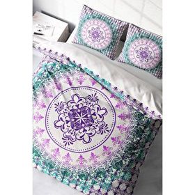 Monohome Focus Klasik Renkli Çift Kişilik 200x220 cm Nevresim Takımı
