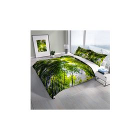 Monohome Forest 1 Naturel Renkli Çift Kişilik 200x220 cm Nevresim Takımı