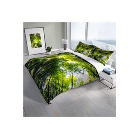 Monohome Forest 1 Naturel Renkli Çift Kişilik 200x220 cm Nevresim Takımı