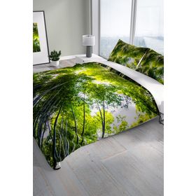 Monohome Forest 1 Naturel Renkli Çift Kişilik 200x220 cm Nevresim Takımı