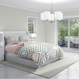 Monohome Geometri 3D Pamuk Saten Çift Kişilik 200x220 cm Nevresim Takımı