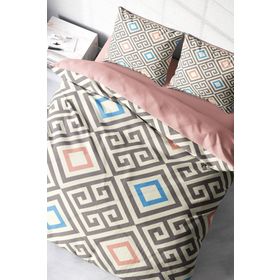 Monohome Geometric Modern Renkli Çift Kişilik 200x220 cm Nevresim Takımı
