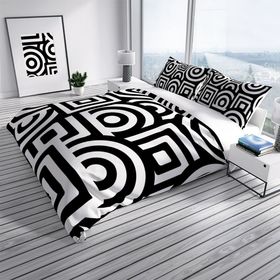 Monohome GeoMix 3D Pamuk Saten Çift Kişilik 200x220 cm Nevresim Takımı