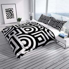 Monohome GeoMix 3D Pamuk Saten Çift Kişilik 200x220 cm Nevresim Takımı