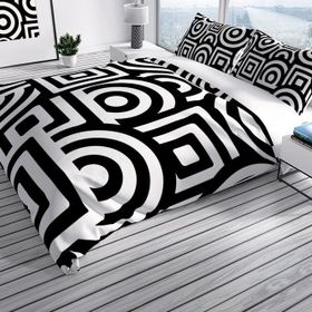 Monohome GeoMix 3D Pamuk Saten Çift Kişilik 200x220 cm Nevresim Takımı