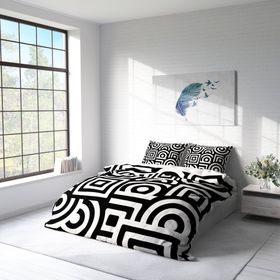 Monohome GeoMix 3D Pamuk Saten Çift Kişilik 200x220 cm Nevresim Takımı