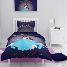 Monohome Girl Dreams 3D Pamuk Saten Renkli Çocuk 160x220 cm Nevresim Takımı