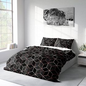 Monohome Gold Cube 3d Pamuk Saten Çift Kişilik Nevresim Takımı